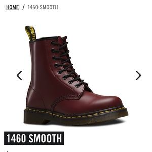 women’s size 8 maroon doc marten boots